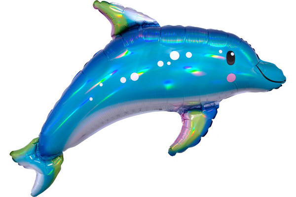 Iridescent Dolphin Shape