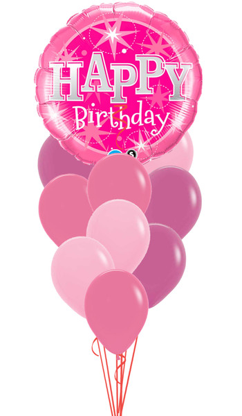 Happy Birthday Pink Sparkle Bouquet