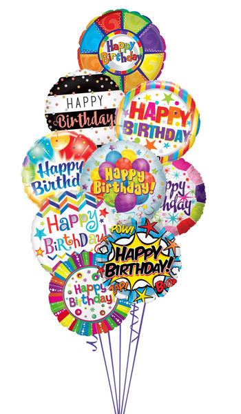 Birthday Various Foils Bouquet