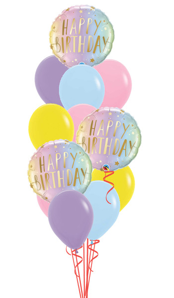 Pastel Ombre Birthday Bouquet