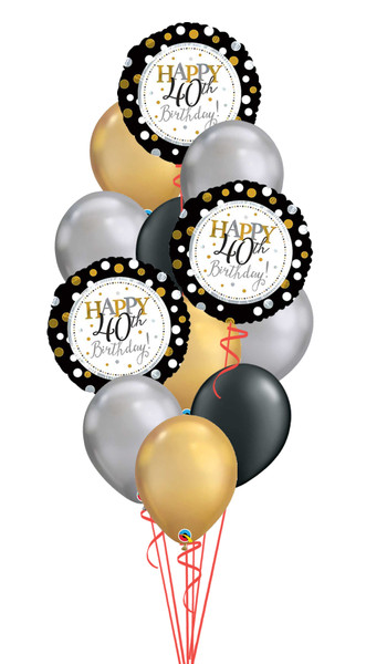 40th Dots Birthday Bouquet