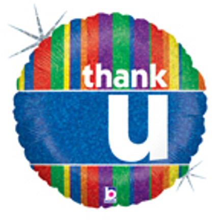 Thank U Colorful Stripes