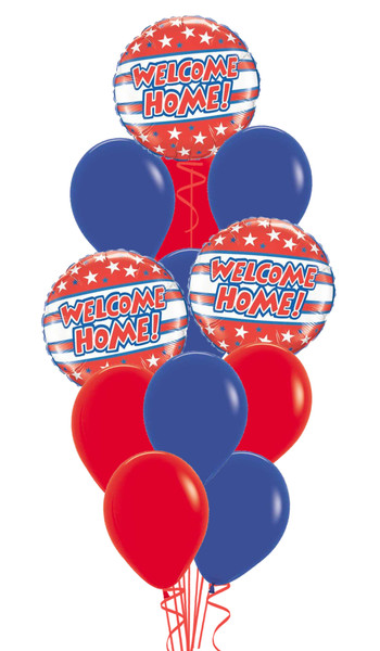 Welcome Home! Red, White & Blue Bouquet