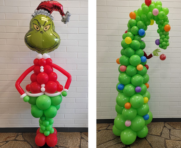 Holiday Grinch and Grinch Tree Sculpture