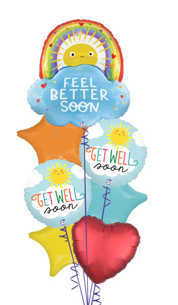 Feel Better Rainbow & Sun Bouquet