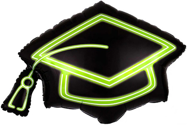 Graduation Neon Cap Shape
