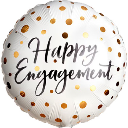 Happy Engagement Gold Dots