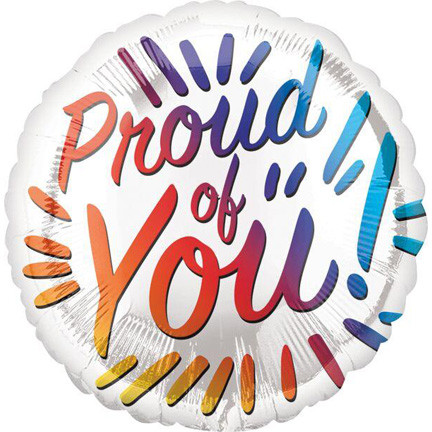 Proud of You Rainbow Letters Round