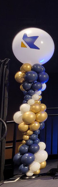 Double Taper Column with Vinyl Logo
