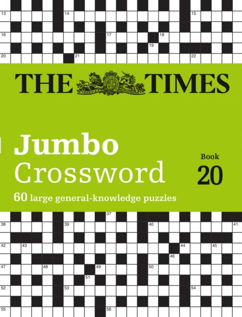 The Times 2 Jumbo Crossword Book 20 : 60 Large General-Knowledge Crossword Puzzles
