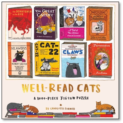 Well-Read Cats : A 1000-piece jigsaw puzzle, reimagining eight literary classics with a unique feline spin