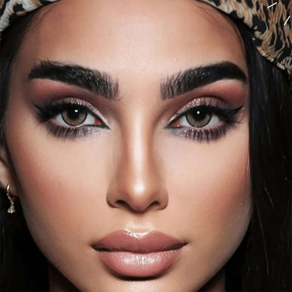 Nada Fadel Bee Contour Light Brown Colored Contact Lenses