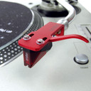 Ortofon 2M Red Phono Cartridge Mounted on SH-4 Red Headshell