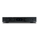 Audiolab 6000A integrated amplifier in black with OLED display and rotary controls