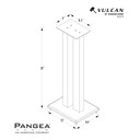 Diagram of Pangea Audio DS200 Speaker Stand