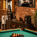 Home display of Klipsch Reference R-51PM Powered Speakers