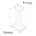 Diagram of Pangea Audio DS200 Speaker Stand