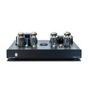 Front of black Rogue Audio Atlas Magnum III power amplifier