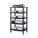 Pangea Audio Vulcan 5-Shelf Audio Rack - Black Shelves - New