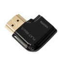 Rotated view of the AudioQuest 90-Degree HDMI Flat Adaptor - Right Angle Narrow Up, Bends Left