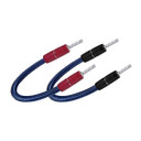 AudioQuest Jupiter Bi-Wire Speaker Jumpers - PSS Silver - Silver BFA to Silver Spade - Pair