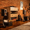 Home display of Klipsch Reference R-41M Bookshelf Speakers