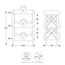 Pangea Audio Vulcan LP Storage Rack - Espresso