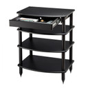 Pangea Audio Vulcan Four-Shelf Rack and Duo Drawer - Espresso
