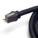 Closeup of coiled Pangea Audio AC-9SE MkII power cable