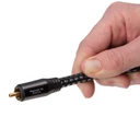 Hand holding the Pangea Audio Premier XL coaxial digital cable