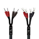 AudioQuest Rocket 88 With 72v DBS Speaker Cable - 6 Foot - Bi-Wire - Silver Bananas to Silver Spades - Pair
