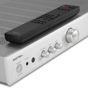 Front display and remote of Rotel A10 MKII Integrated Amplifier