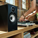 Home display of Bowers & Wilkins 607 S3 Bookshelf Speakers