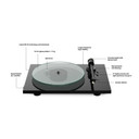 Name of parts of Pro-Ject T2 W - Wi-Fi Streaming Turntable