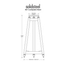 Diagram of Solidsteel SS-7 Speaker Stands
