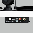 Back of Pro-Ject Essential III Digital Turntable