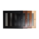 Salamander Synergy S20 Door - Black Oak Trim with Perforated Steel Panel