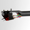 Gloss White Rega Planar 2 Turntable cartridge detail