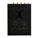 Top angle view of EAT E-Glo Petit 2 Vacuum Tube Phono Preamplifier - Black