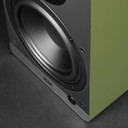 Detail of olive ELAC ConneX DCB61 Powered Speakers