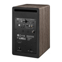 back view of walnut ELAC ConneX DCB61 Powered Speakers