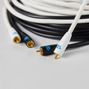 3 Meter white REL Acoustics Commander .1/LFE Subwoofer Cable