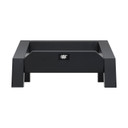 MoFi SourcePoint 10 Master Edition on Low Slung Stand — side profile showing stand's angled profile with front height 6.1 inches and rear height 3.6 inches