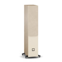Front angle of Natural Oak DALI SONIK 5 Tower Loudspeaker with grill