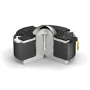 Cutaway of dome tweeter in DALI SONIK 9 Tower Loudspeaker