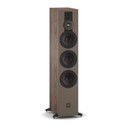 Angle view of DALI SONIK 9 Tower Loudspeaker in walnut