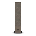 Front view of DALI SONIK 9 Tower Loudspeaker in walnut with grill