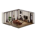 Lifestyle display of DALI SONIK ON-WALL Shallow On Wall Speakers
