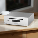 Lifestyle of the angled view of the Pro-Ject CD Box DS3 CD Player in Silver