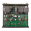 Interior of silver Rogue Audio Atlas Magnum III power amplifier